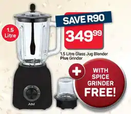 Pick n Pay Hypermarket AIM Glass Jug Blender Plus Grinder offer