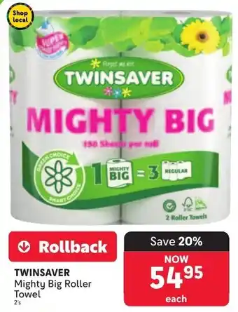 Makro TWINSAVER Mighty Big Roller Towel offer