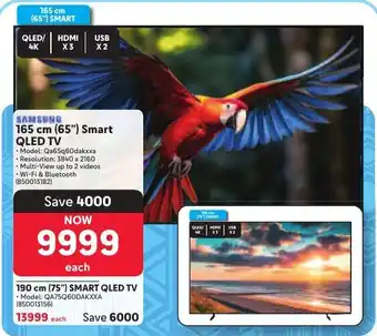 Makro Samsung 165 cm (65") Smart QLED TV offer
