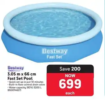 Makro Bestway Fast Set Pool offer