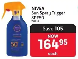 Makro NIVEA Sun Spray Trigger SPF50 offer