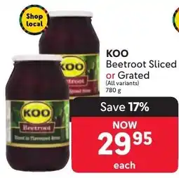 Makro KOO Beetroot Sliced or Grated offer