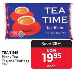 Makro TEA TIME Black Tea Tagless Teabags offer