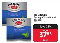 Makro FIVE ROSES Strong African Blend Teabags offer