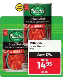 Makro RHODES Braai Relish offer