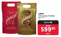Makro LINDT Chocolate Truffles offer