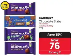 Makro CADBURY Chocolate Slabs offer