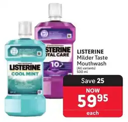 Makro LISTERINE Milder Taste Mouthwash offer