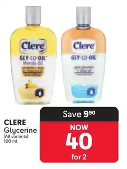 Makro CLERE Glycerine offer