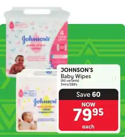 Makro JOHNSON'S Baby Wipes offer