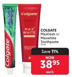Makro COLGATE Maxfresh or Maxwhite Toothpaste offer