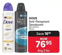 Makro DOVE Anti-Perspirant Deodorant offer