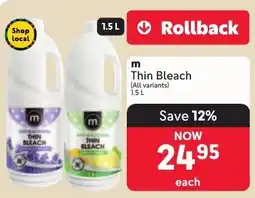 Makro m Thin Bleach offer