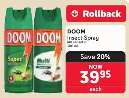 Makro DOOM Insect Spray offer