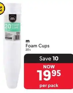 Makro m Foam Cups offer
