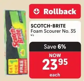Makro SCOTCH-BRITE Foam Scourer No. 35 offer