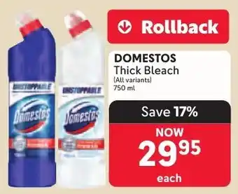 Makro DOMESTOS Thick Bleach offer