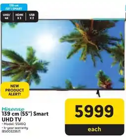 Makro Hisense 139 cm 55" Smart UHD TV offer