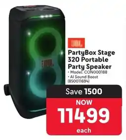 Makro JBL PartyBox Stage 320 Portable Party Speaker offer