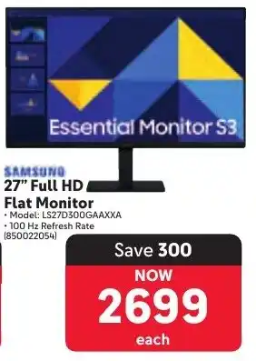 Makro Samsung 27" Full HD Flat Monitor offer