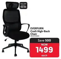 Makro EVERFURN Craft High-Back Chair offer