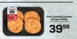 Pick n Pay PnP Crumbed Chicken Burgers 400g offer