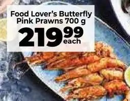 Food Lover's Market Food Lover’s Butterfly Pink Prawns 700 g offer