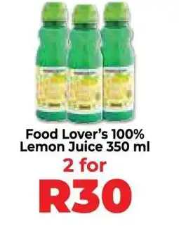 Food Lover's Market Food Lover’s 100% Lemon Juice 350 ml offer