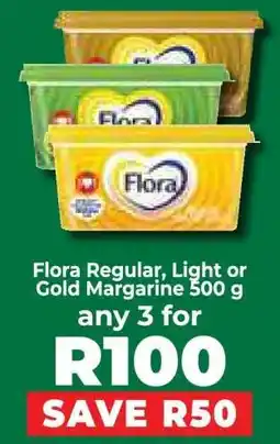 Food Lover's Market Flora Regular, Light or Gold Margarine 500 g offer