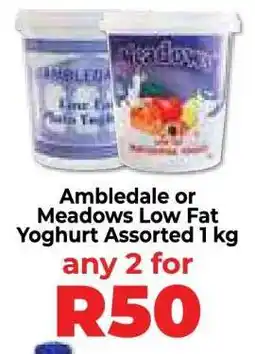 Food Lover's Market Ambledale or Meadows Low Fat Yoghurt Assorted offer