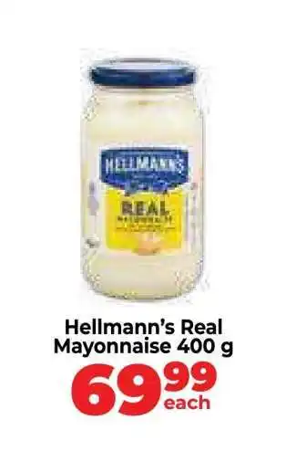 Food Lover's Market Hellmann’s Real Mayonnaise 400 g offer