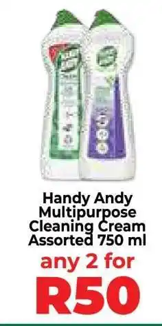 Food Lover's Market Handy Andy Multipurpose Cleaning Cream Assorted 750 ml offer