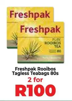 Food Lover's Market Freshpak Rooibos Tagless Teabags 80s offer