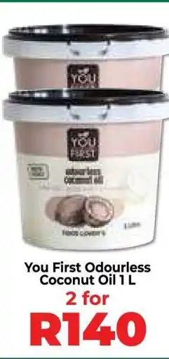 Food Lover's Market You First Odourless Coconut Oil 1 L offer