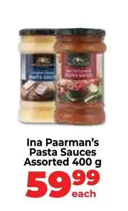 Food Lover's Market Ina Paarman's Pasta Sauces Assorted 400 g offer
