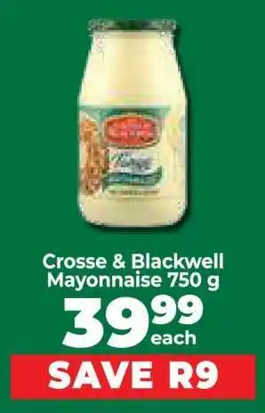 Food Lover's Market Crosse & Blackwell Mayonnaise 750 g offer