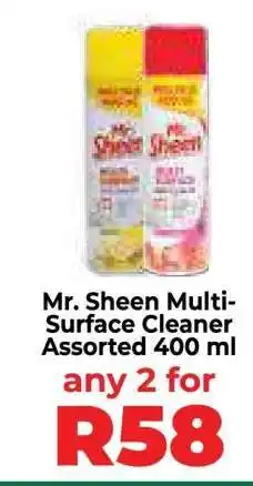 Food Lover's Market Mr. Sheen Multi-Surface Cleaner Assorted 400 ml offer