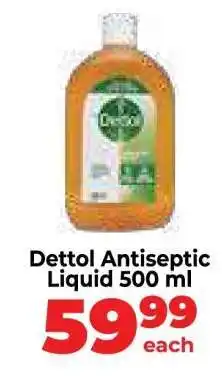 Food Lover's Market Dettol Antiseptic Liquid 500 ml offer