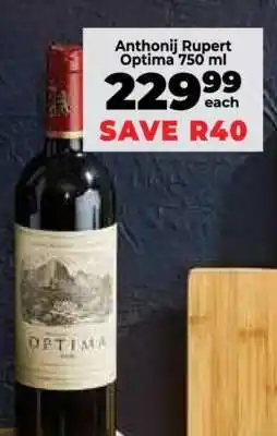 Food Lover's Market Anthonij Rupert Optima 750 ml offer