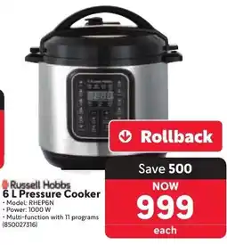 Makro Russell Hobbs Pressure Cooker offer