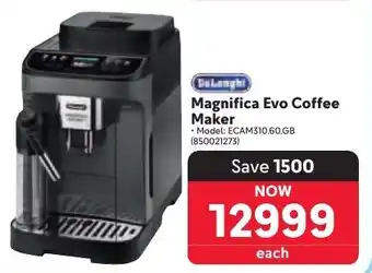 Makro DeLonghi Magnifica Evo Coffee Maker offer