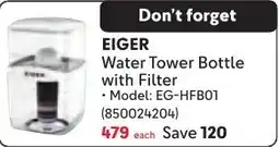 Makro EIGER Water Tower Bottle with Filter offer