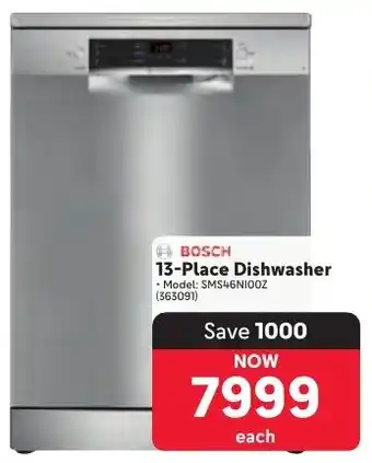 Makro BOSCH 13-Place Dishwasher offer