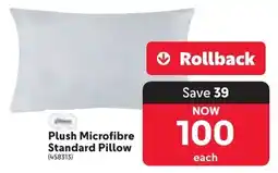 Makro Plush Microfibre Standard Pillow offer
