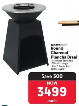 Makro Terace Leisure Round Charcoal Plancha Braai offer