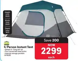 Makro Camp Master 4-Person Instant Tent offer