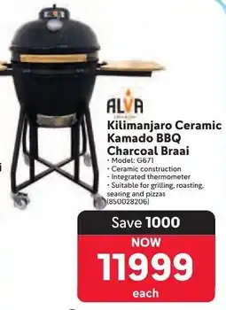 Makro ALVA Kilimanjaro Ceramic Kamado BBQ Charcoal Braai offer