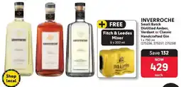 Makro INVERROCHE Small Batch Distilled Amber, Verdant or Classic Handcrafted Gin offer