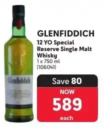 Makro GLENFIDDICH 12 YO Special Reserve Single Malt Whisky offer