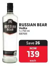 Makro RUSSIAN BEAR Vodka offer
